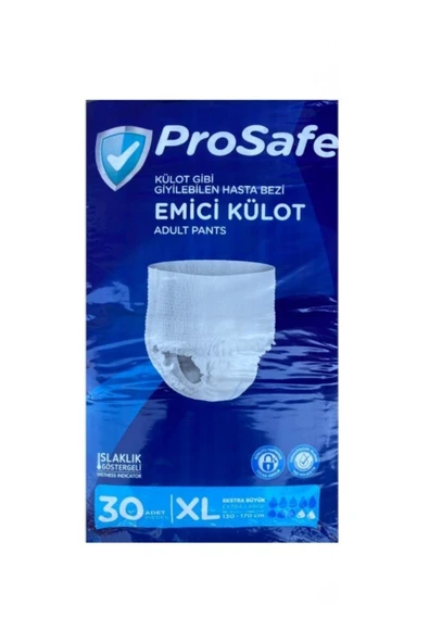 PROSAFE Yetişkin Emici Külot Hasta Bezi Xl Extra Büyük 30 Adet ürün görseli 1