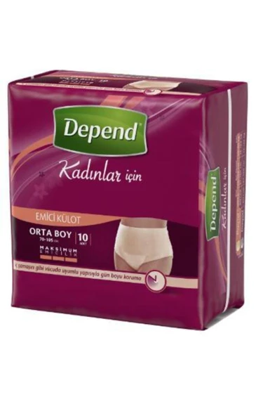 Depend Emici Külot Kadın Orta 30'lu Paket 2'li - Resim 2