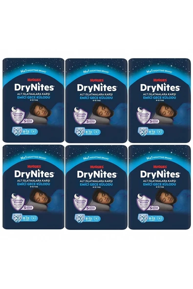Huggies Drynites Erkek Emici Gece Külodu 8-13 Yaş 30-48 Kg 54 Ad ürün görseli 1