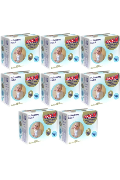 Goo.n Goon Islak Havlu Mendil 56 Yaprak Sensitive Hassas Cilt 24 Lü Set (8PK*3) 1344 Yaprak ürün görseli 1