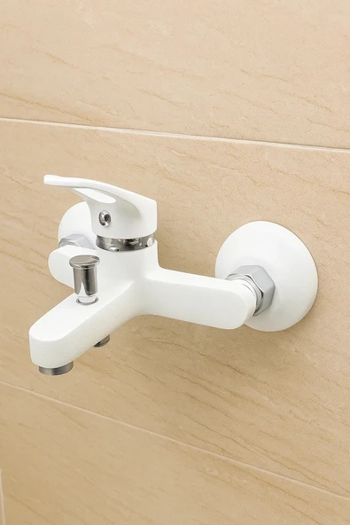 Banyo Bataryası Beyaz Garantili Standart Girişli ürün görseli 1