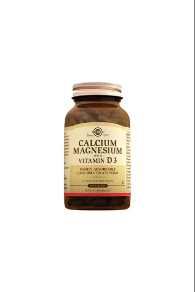 Solgar Calcium Magnesium Vitamin D3 150 Tablet ürün görseli 1