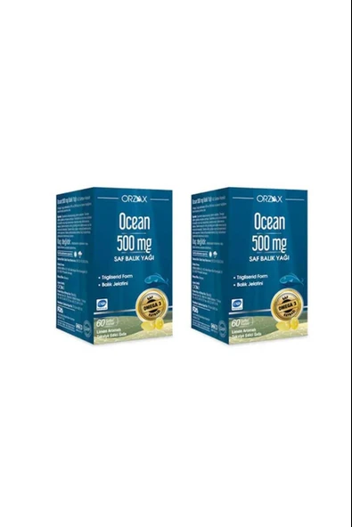 Ocean Balık Yağı 500mg 60 Kapsül 2 Adet ürün görseli 1