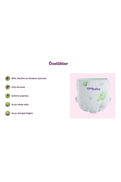 Canbebe Bebek Bezi 6 Numara 372'li - Resim 3