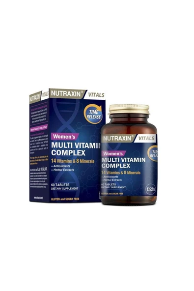 Nutraxin Womens Multivitamin Mineral Complex 60 Tablet - Resim 2