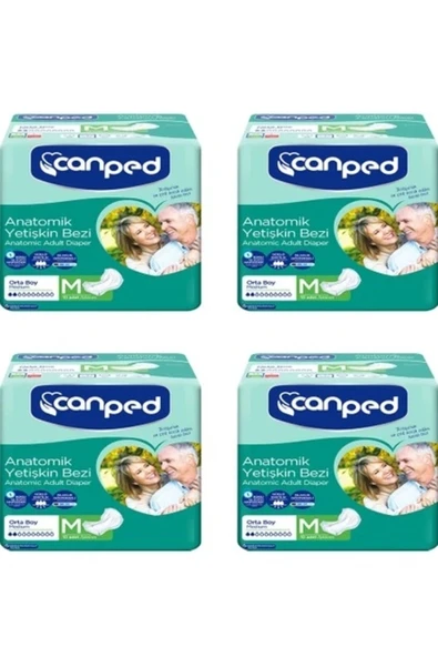 Canped Anatomik Hastabezi Normal Orta 10 Lu X 4 Adet ürün görseli 1