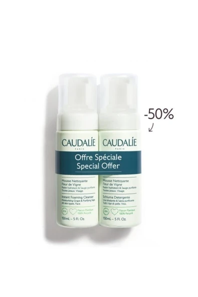 Caudalie Yüz Temizleme Köpüğü  - Instant Foaming Cleanser 150 Ml X  2'li ürün görseli 1