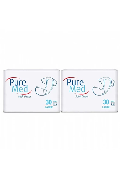 Puremed Hasta Bezi Bel Bantlı L Büyük 60 Adet ürün görseli 1
