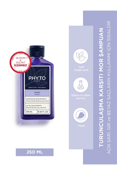 Phyto Purple Turunculaşma Karşıtı Mor Şampuan 250ml ürün görseli 1