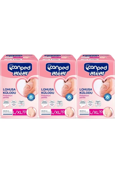 Canped Mom Lohusa Külodu - Külot Bez L - Large - Büyük / XL - Extra Large - 30 Adet (3PKx10) ürün görseli 1