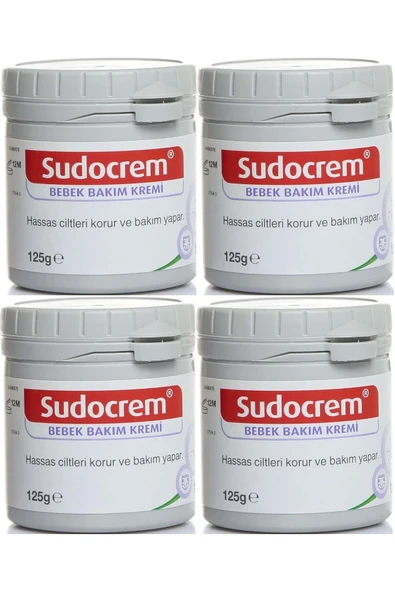 Sudocrem Cilt Bebek Bakım - Pişik Kremi 125gr (4 LÜ SET) ürün görseli 1