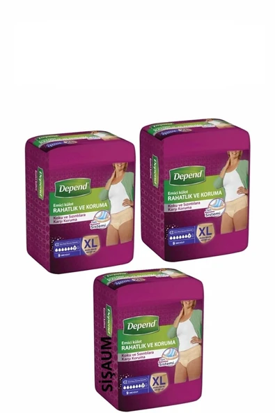 Depend Süper Emici Külot 30 Adet Xl Beden ürün görseli 1