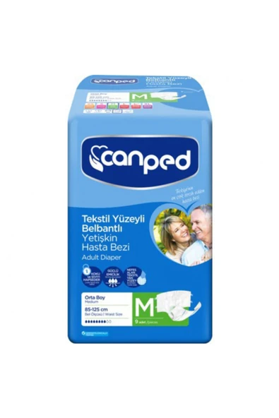 Canped Yetişkin Hasta Bezi Orta 9'lu Paket - 6'lı ürün görseli 1