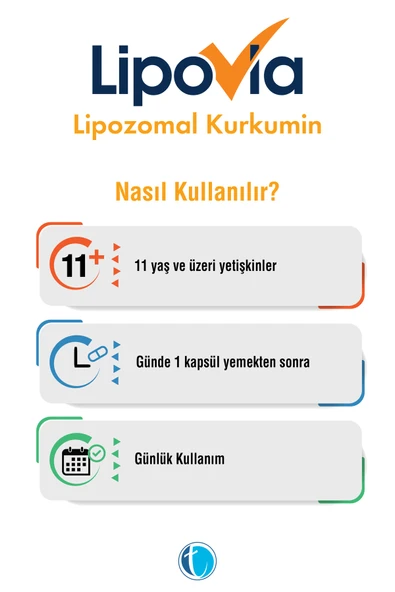 LİPOVİA Lipozomal Kurkumin Bitkisel Kapsül 8680133001437 - Resim 2