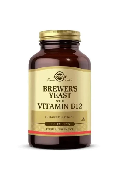 Solgar Brewer's Yeast With Vitamin B12 250 Tablet ürün görseli 1