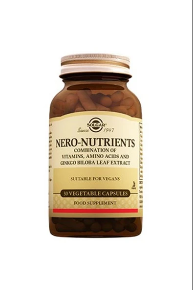 Solgar Nero Nutrients 30 Kapsül ürün görseli 1