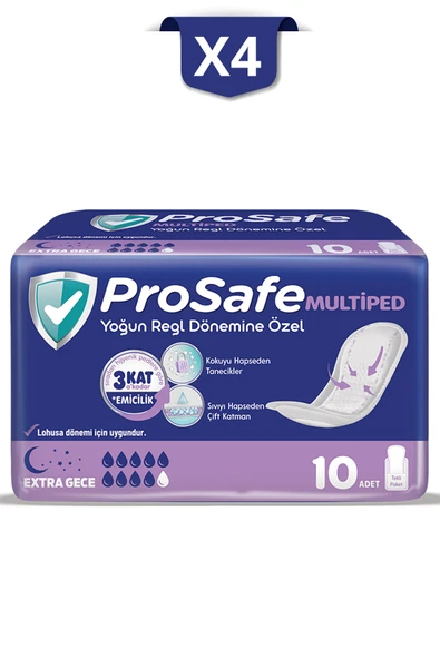 PROSAFE Multiped Extra Gece 10'lu X4 ürün görseli 1