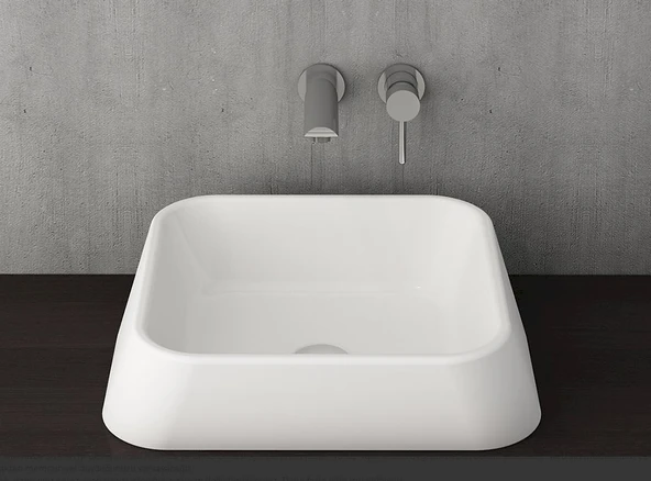 Bocchi Firenze Çanak Lavabo Parlak Beyaz 1005-001-0125 ürün görseli 1
