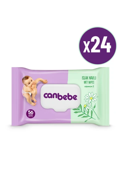 Canbebe Islak Havlu 56 lı x 24 Adet ürün görseli 1