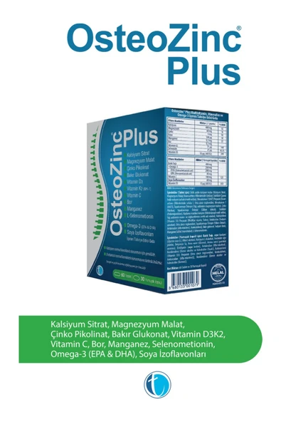 Osteozinc Plus 60 Tablet + 30 Yumuşak Kapsül - Resim 2