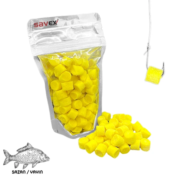Kesme Sazan / Yayın Hamuru - İğne Yemi - Sarı-Vanilya 80 Gr ürün görseli 1