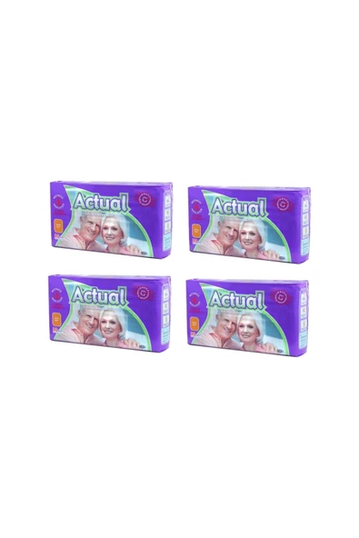 ACTUAL Yetişkin Hasta Bezi Bağlamalı Medium-orta Boy 120 Adet (30*4 ADET) ürün görseli 1