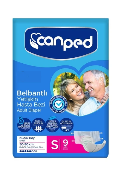 Canped Belbantlı Hasta Bezi Small 9 Adet ürün görseli 1