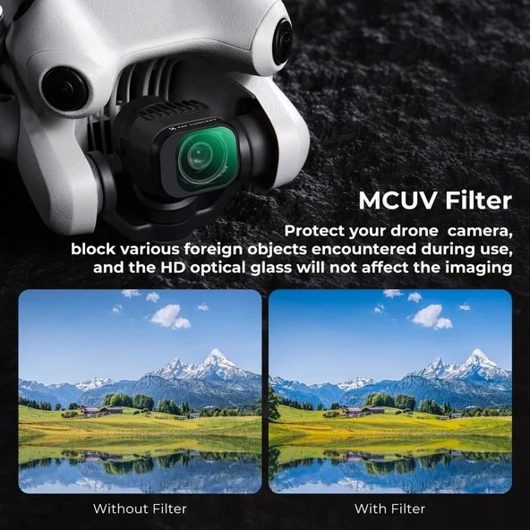 K&F DJI Mini 4 Pro UV Filtresi - Resim 2