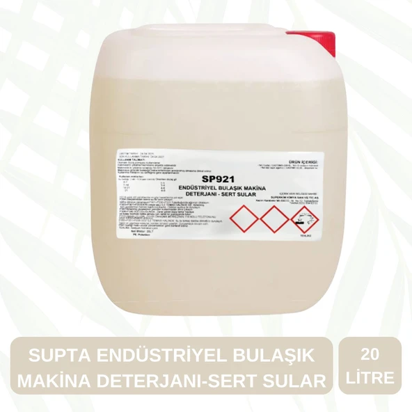 Supta Endüstriyel Bulaşık Makine Deterjanı - Sert Sular 20 LT ürün görseli 1