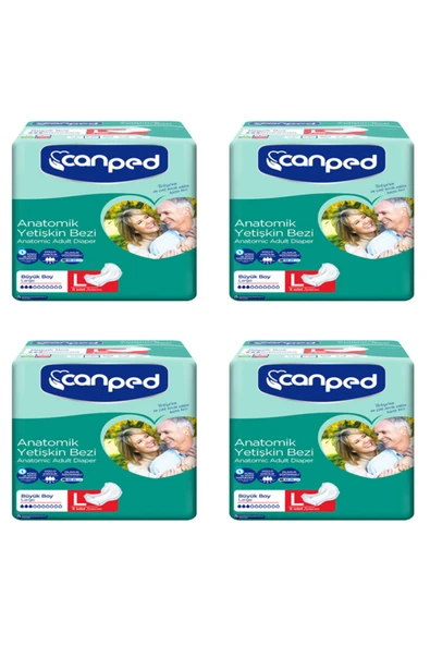 Canped 4'lü Anatomik Yetişkin Bezi Büyük anatomic Adult Diaper Large ürün görseli 1