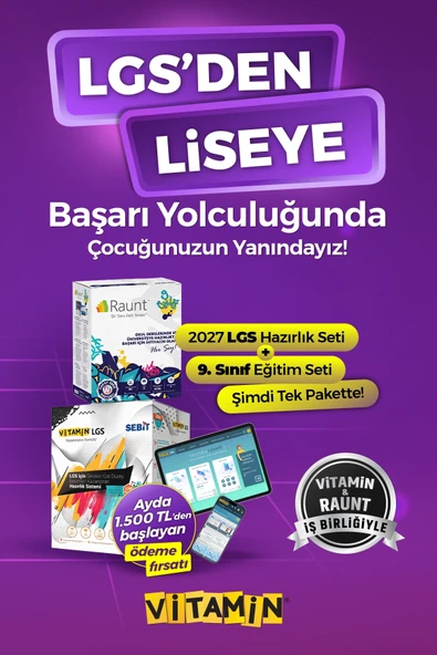 Vitamin LGS 2027 Hazırlık Seti + 9. Sınıf Eğitim Seti ürün görseli 1