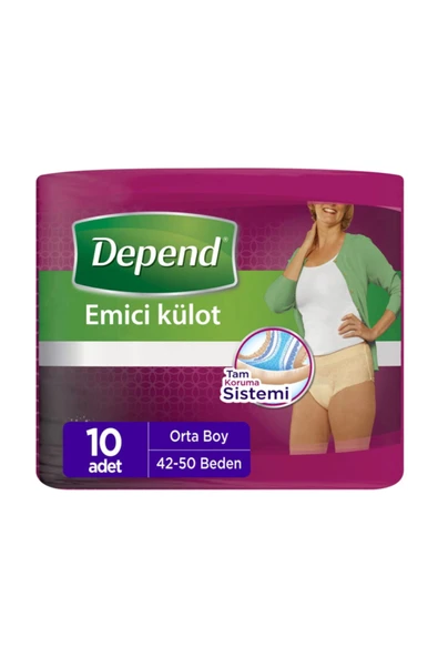Depend Emici Külot Kadın Orta Boy 10 Adet ürün görseli 1