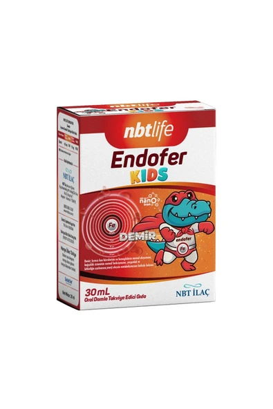 NBT Life NbtLife Endofer Kids 30ml Damla demir içeren takviye edici gıda ürün görseli 1