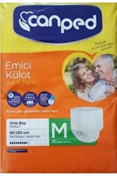 Canped Emici Külot Orta Beden (Medium -M) Hasta Bezi Yetişkin bezi ürün görseli 1