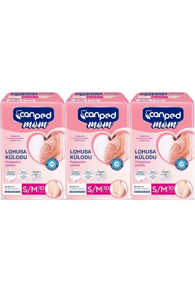 Canped Mom Lohusa Külodu - Külot Bez S - Small - Küçük / M - Medium - Orta 30 Adet (3PKx10) ürün görseli 1