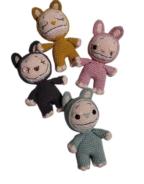 Labubu Takımı Amigurumi Organik Oyuncak ürün görseli 1