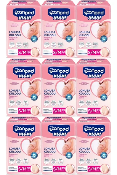 Canped Mom Lohusa Külodu - Külot Bez S - Small - Küçük / M - Medium - Orta 90 Adet (9PKx10) ürün görseli 1