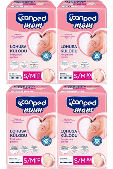 Canped Mom Lohusa Külodu - Külot Bez S - Small - Küçük / M - Medium - Orta 40 Adet (4PKx10) ürün görseli 1