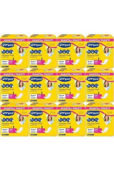 Canped MESANE PEDİ 20 Lİ ORTA (M) 12 ADET ürün görseli 1