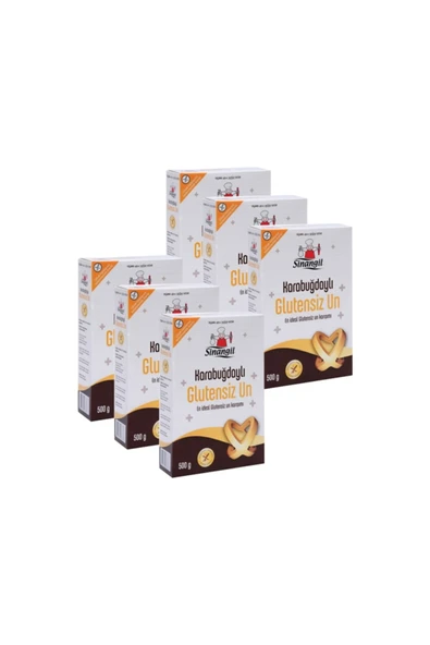 Sinangil Karabuğdaylı Glutensiz Un 6x500gr ürün görseli 1