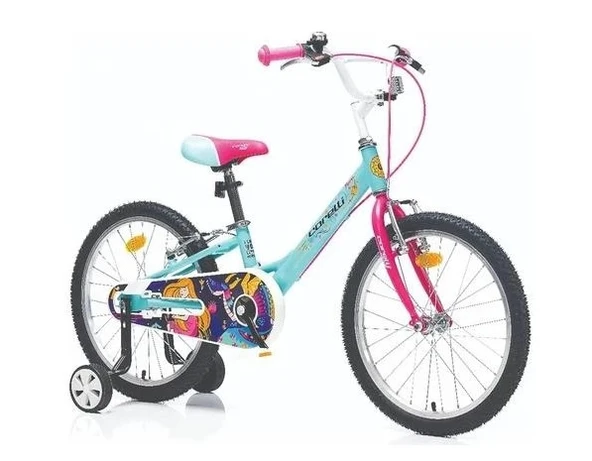 MOGGIE 20 JANT KIDS BIKE YEŞİL PEMBE MOR ürün görseli 1