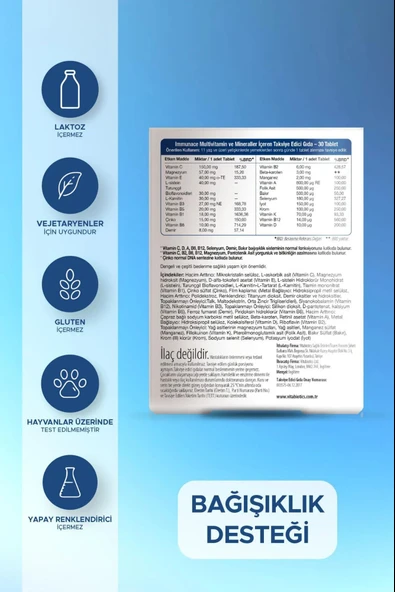 Immunace 30 Tablet - Resim 2