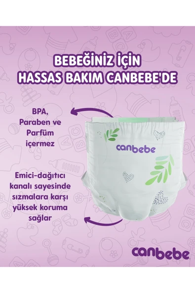 Canbebe Bebek Bezi 6 Numara 310'lu - Resim 2