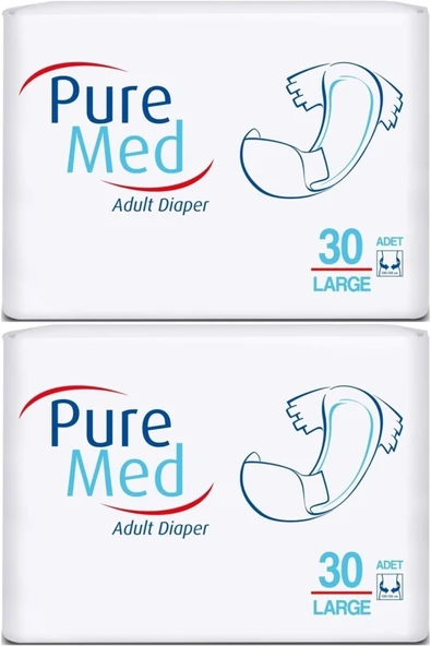 Puremed Hasta Bezi Bel Bantlı Tekstil Yüzey Large L-büyük 60 Adet (2PKx30) ürün görseli 1