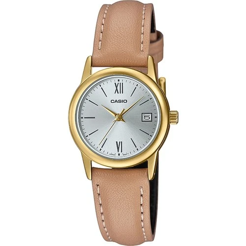 Casio LTP-V002GL-7B3UDF Quartz Deri Kahverengi 25 mm Kadın Kol Saati ürün görseli 1