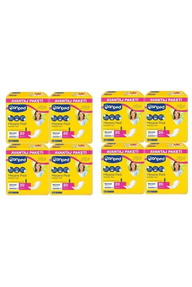 Canped MESANE PEDİ 20 Lİ ORTA (M) 8 ADET ürün görseli 1