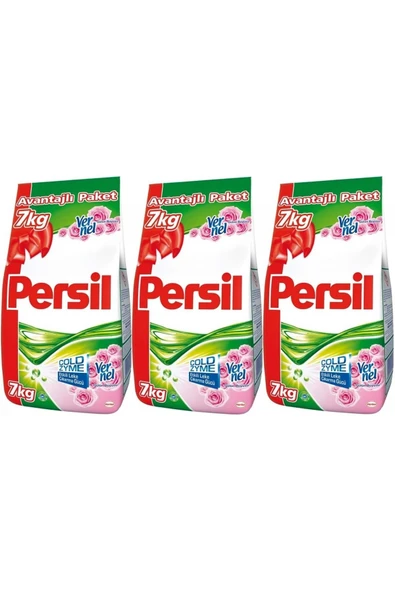 Persil Matik Toz Çamaşır Deterjanı 7+7+7:21KG Gülün Büyüsü Renkli Beyaz+Color/Renkli (138 Yıkama) ürün görseli 1
