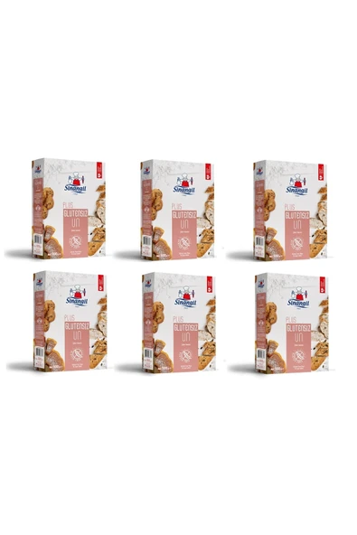 Sinangil Glutensiz Un Plus 500gr X 6 Adet ürün görseli 1