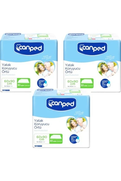 Canped Yatak Koruyucu Örtü 30'lu 3 Paket ürün görseli 1