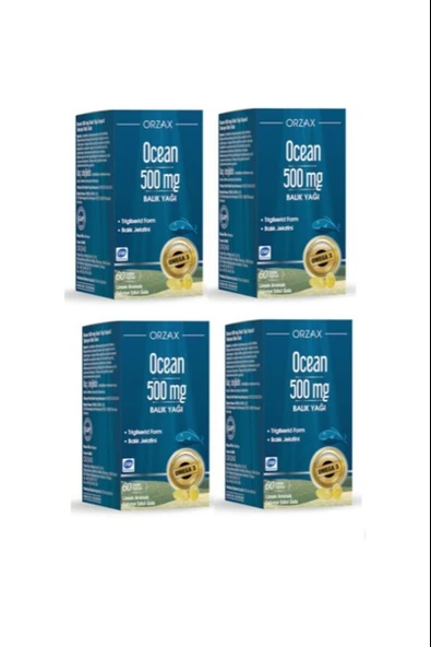 Ocean Balık Yağı 500 mg 60 Kapsül 4 Adet ürün görseli 1